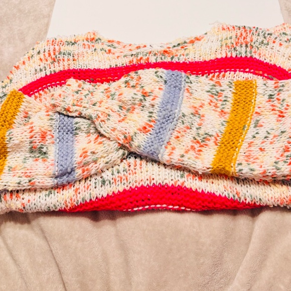 Colorful Striped Women's Sweater - Picture 5 of 6
